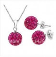 conjunto plata ley 925 mm pendientes y colgante